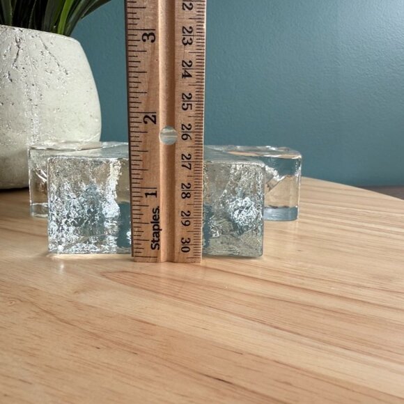 Wiesenthal-Hutte K Breit Angel Candle Holder Clear Glass MCM Brutalist W Germany - Picture 11 of 14